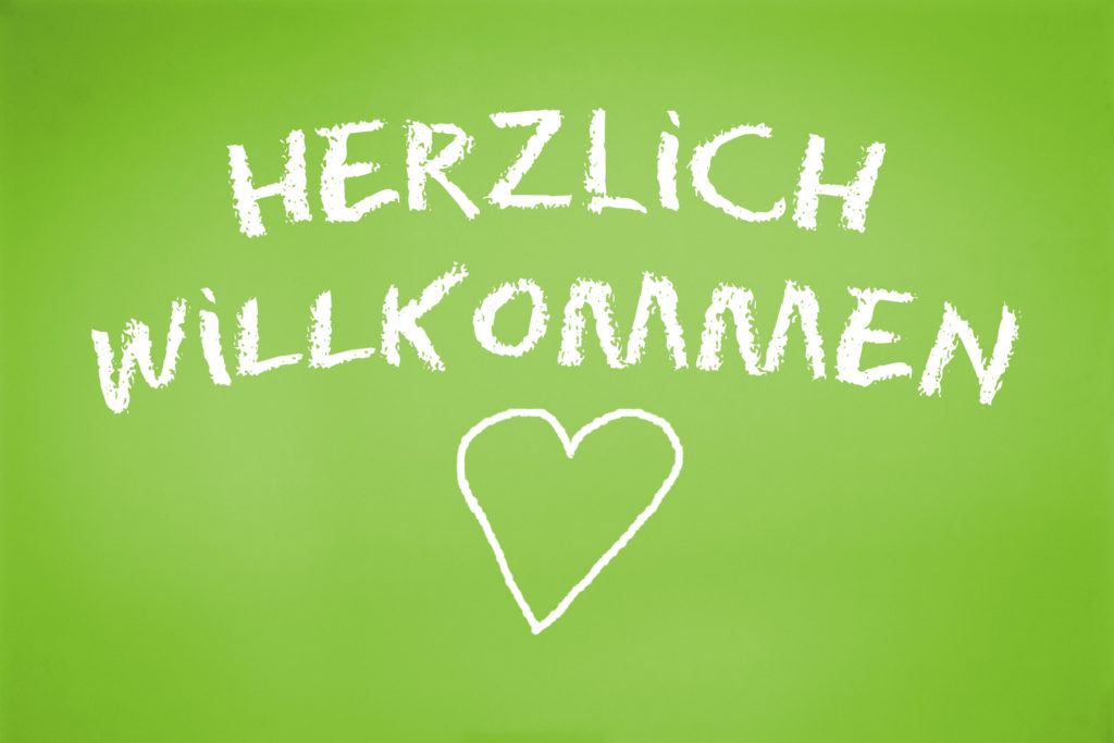 AS_100701475_gruen Herzlich Willkommen
